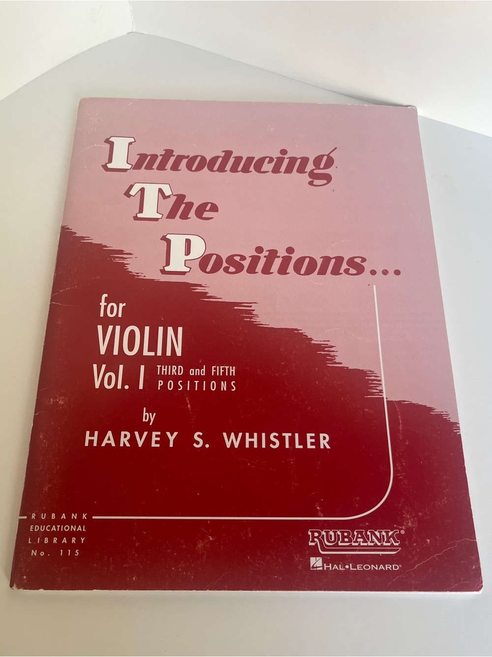 Introducing the Positions Vol 1 Violin Harvey Whistler Rubank Sheet Music Book